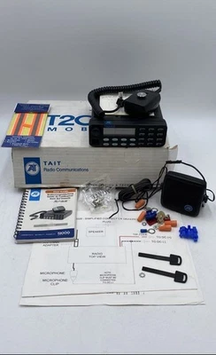 Tait T2000II Black Portable Two-Way Communication Mobile Radio With Accessories - Image 1 of 4