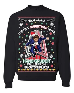 Its Not Christmas Until Hans Gruber Falls From Nakatomi Ugly Christmas Sweater - Bild 1 von 7