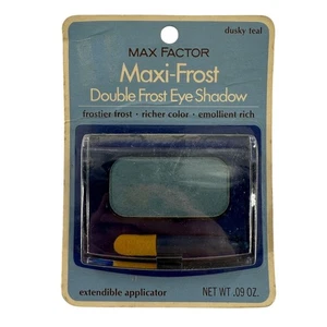 Vintage Max Factor Maxi-Frost Double Frost Eye Shadow Dusky Teal New - Picture 1 of 2