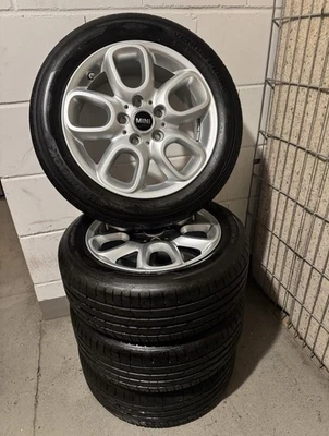 4x Sommerreifen 195/55/R16 OriginalMini Felgen LOOK SPOKE 494 - Bild 1 von 4