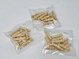 Lot of 36 Vintage Craft Unfinished Turned Wood Miniature Soldier 1" Peg Dolls - Picture 1 of 3