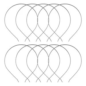 10 pezzi fasce vuote 3 mm fascia per capelli in metallo lotto accessori fai da te nero G7V88415 - Foto 1 di 7