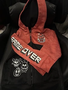 Five Nights At Freddys Youth Sz M (5/6) Hoodie Full Zip Hooded Sweatshirt 2017 - Picture 1 of 2
