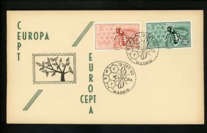 Postal History Spain FDC #1125-1126 Europa CEPT 1962 - Picture 1 of 2