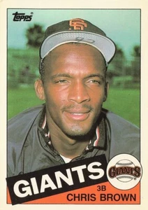 Chris Brown Rookie Topps Tiffany Traded 1985 Baseball Card #10T - Picture 1 of 2