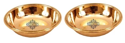 Handmade Brass Bowl Katori, Serving Soup, Indian Dishes 100 ML, Pack of 6 Pcs - Image 1 of 4