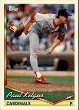 1994 Topps St. Louis Cardinals Baseball Card #737 Paul Kilgus