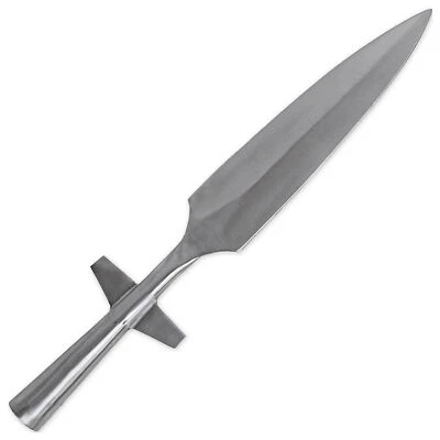 Historic Reenactment Winged Spear Head – Functional Hand-Forged Weapon - Image 1 of 4
