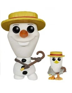 FUNKO POP FROZEN BARBERSHOP OLAF Whit SEAGULL 2015 SUMMER EXCLUSIVE VINYL FIGURE - Imagen 1 de 2