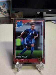 2018 Weston McKennie Donruss Rated Rookie Press Proof Silver Rookie RC USMNT - Bild 1 von 2