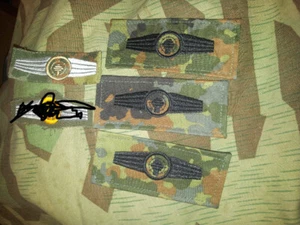 Bundeswehr Tätigkeitsabzeichen Flugsicherungskontrollpersonal 4 Stück flecktarn - Bild 1 von 1