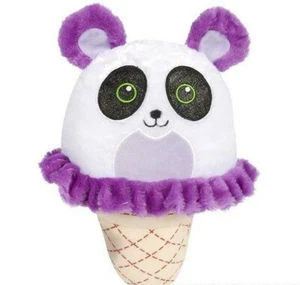 8" Panda Bear Ice Cream Cone Plush Stuffed Animal - Picture 1 of 2