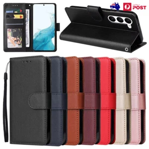 Flip Case Leather Wallet Cover For Samsung Galaxy S25 S24 S23 S22 S21+ FE Ultra - Picture 1 of 46