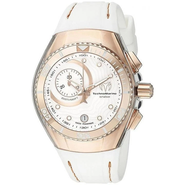 Technomarine Cruise One Gilt With Diamonds TM-114042 New As Seen In Pictures - Изображение 1 из 1