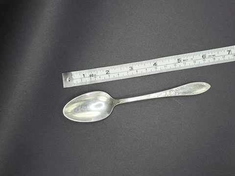 Heirloom Sterling Silver VIRGINIAN Teaspoon 6" 30 GRAMS No Monograms Cover