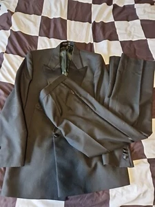 Conte Di Roma Mens Black Suit Size 46 - Picture 1 of 6