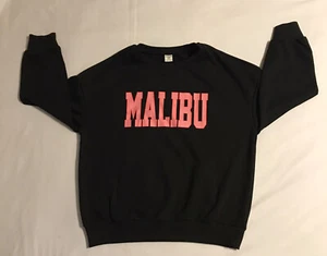 Shein Girls Size 10 Years Sweater Long Sleeve Black Pink Malibu Graphic - Picture 1 of 8