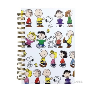 Peanuts Notebook Spiral Journal 8.25" Hardcover CHOOSE Snoopy Charlie Brown - Picture 1 of 15