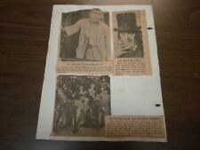 LON CHANEY MOVIE STAR 1920's-early 1930's SCRAP BOOK PAGE/CLIPPINGS LOT #5