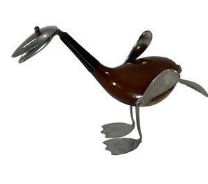 Recycled Wood Golf Club Duck Bird Upcycle Folk Art Sculpture Golf Decor Unique - Picture 1 of 8
