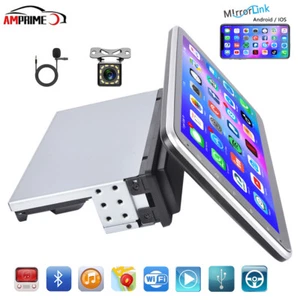 10 Zoll 1 DIN Android 12 Autoradio GPS Navi BT WiFi drehbarer Bildschirm +Kamera - Bild 1 von 22