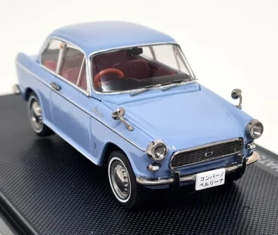Ebbro 1/43 Daihatsu Compagno Berlina 800 Coupe Blue 1963 Diecast Model Car - Image 1 of 4