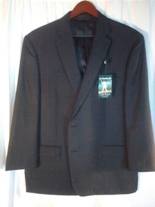 Lauren Ralph Lauren Ultra Flex Blazer Jacket Sport Coat Men 46 R Navy Wool - Picture 1 of 6