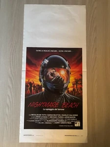 109S,Locandina,Nightmare Beach La spiaggia del terrore UMBERTO LENZI 1989 HORROR - Foto 1 di 1