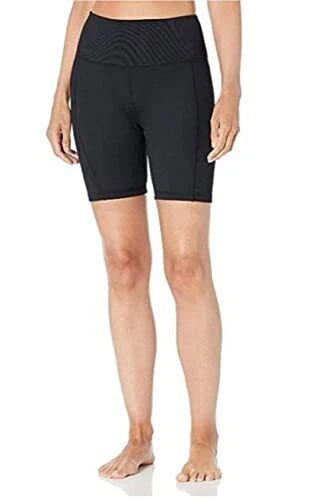 Danskin Women's Curved Contour Bike Short - Black, Large
