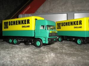 Herpa DAF 3300 RARE UK GB Schenker D/bar Truck HO 1:87 Railway Scale Lorry BOXED