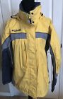 Women?s Columbia Sportswear Yellow Omni Tech Waterproof Hooded Jacket Large