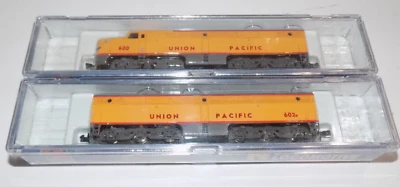 Life-Like N Scale Pair Alco Union Pacific Powered Dummy PA #7083 & PB #7085 NIB - Image 1 of 3