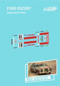 CALCAS FORD ESCORT DIABOLIQUE ZANINI - Imagen 1 de 1