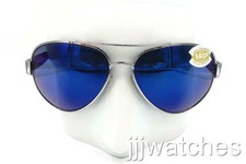 New Costa Del Mar South Point Palladium Blue Mirror Sunglasses O6S4010-40100759 