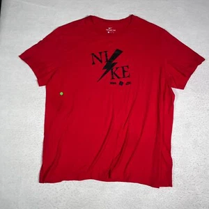 Nike Short Sleeve Graphic T Shirt Tee Adult XL Red Casual Swoosh Mens - Picture 1 of 10