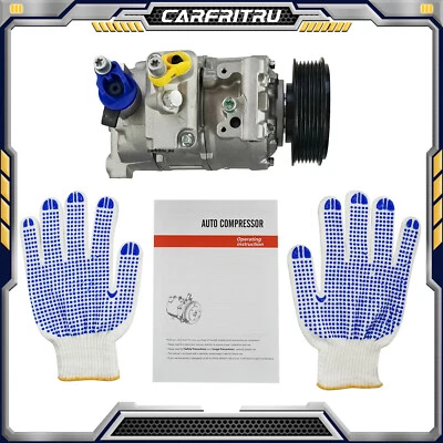 1× A/C Compressor W/ Clutch For Mercedes-Benz C250 C300 E200 E350 GLC250 Metris - Image 1 of 4