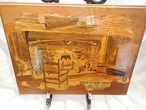 1981 Doe Run Inn Brandenburg Kentucky Vintage Wooden wall hanging Handmade - Picture 1 of 7