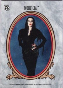 Tarjeta adhesiva The Addams Family 1991 #3 Morticia Addams y Top Loader Paramount - Imagen 1 de 2