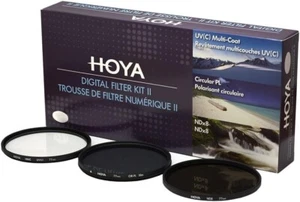Hoya 67mm Filter Kit II Digital 1 x CPL , 1 x HMC UV , 1 x NDX8 - Picture 1 of 2