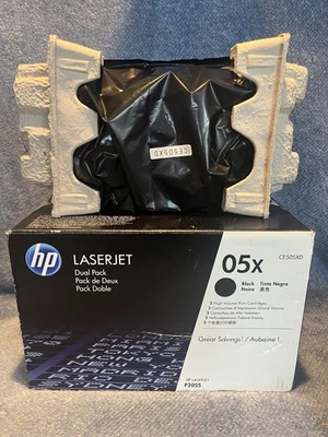 Genuine HP Laserjet Toner 05X Black Toner Cartridge CE505X - Image 1 of 4