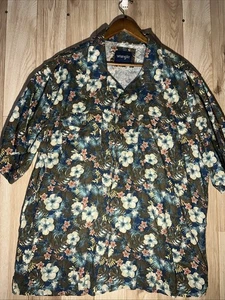 Wrangler Coconut Hawaiian Cowboy Shirt Mens XL Floral Print Western Snap Classic - Picture 1 of 7