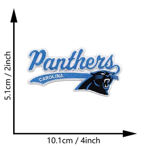 Carolina Panthers Embroidered Iron On Patch - Picture 1 of 1