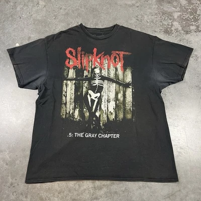 Slipknot T Shirt Mens XXL Black Faded Band Grunge Preowned - Image 1 of 4