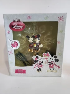 Disney Mickey & Minnie Mouse Light-Up Snowflake Tree Topper Christmas Holiday - Picture 1 of 4