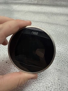 PARTS ONLY Nest 2nd Generation Learning Silver Programmable Thermostat   D5 - Picture 1 of 6