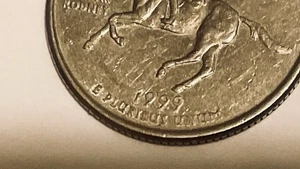 1999 P Delaware Quarter - multiple die strikes  - Picture 1 of 6