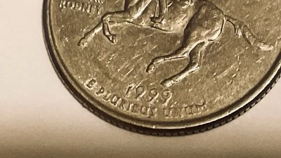 1999 P Delaware Quarter - multiple die strikes  - Image 1 of 4