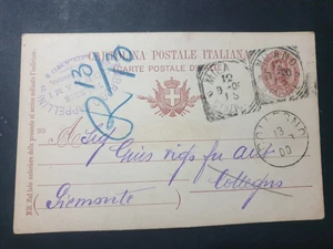 Cartolina Postale Italiana Regno Timbro Milano 1900 Cent. 10 (VR940) - Picture 1 of 2
