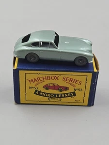 Vintage Matchbox Moko Lesney #53 Aston Martin With Original Box Amazing... - Picture 1 of 15