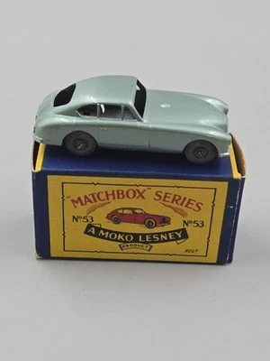 Vintage Matchbox Moko Lesney #53 Aston Martin With Original Box Amazing... - Image 1 of 4